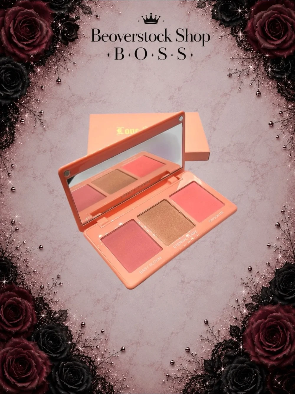New NIB Artist Couture Love Sprung Face Palette – Blush & Highlight Trio